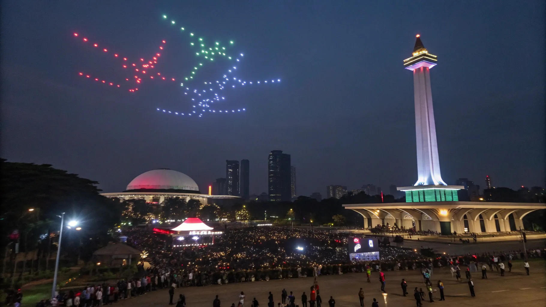 Nationwide Coverage Available | Drone Show Indonesia